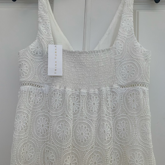 Trina Turk White Eyelet Backyard Dress - Picture 5 of 13